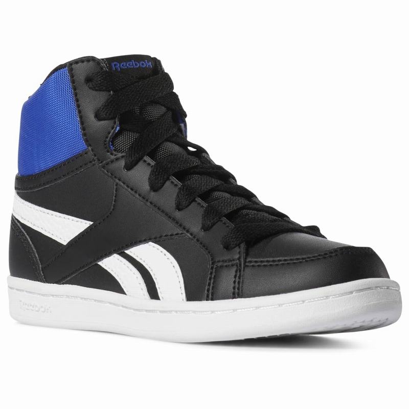 Reebok Royal Prime Mid Tenisky Chlapcenske - Čierne/Biele MP4940BT